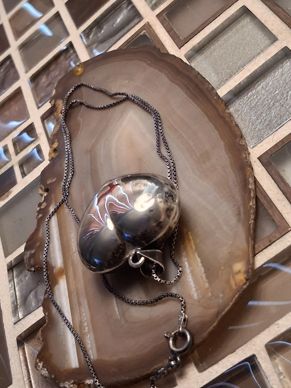 Heart Necklace in Polished Silver - Timeless Pendant